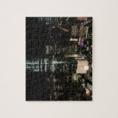 ニューヨークシティナイトNYCマンハッタンスカイライン写真 ジグソーパズル (縦)