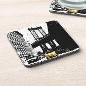 ニューヨークシティニューヨークイエロータクシーアーポップ・アートのト コースター (左側)