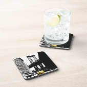 ニューヨークシティニューヨークイエロータクシーアーポップ・アートのト コースター (右側)