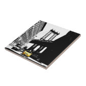 ニューヨークシティニューヨークイエロータクシーアーポップ・アートのト タイル (側面)