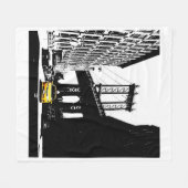 ニューヨークシティニューヨークイエロータクシーアーポップ・アートのト フリースブランケット (正面(横))