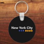 ニューヨークシティニューヨークキーチェーン キーホルダー (正面)