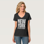 ニューヨークシティニューヨークストール私のハート Tシャツ (正面フル)