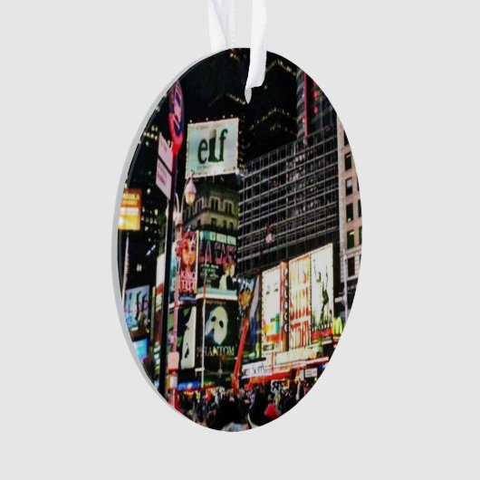 ニューヨークシティニューヨークタイムズスクエアクリスマス オーナメント (正面)