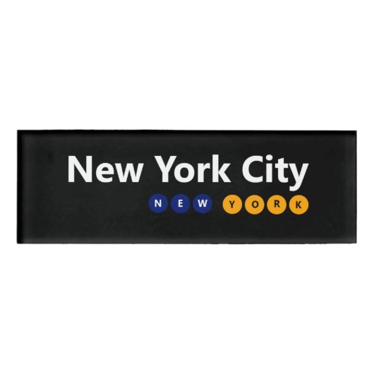 ニューヨークシティニューヨークネームタグ 名札 (正面)