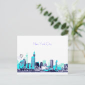 ニューヨークシティニューヨークビュー ポストカード (スタンド正面)