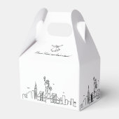 ニューヨークシティニューヨーク結婚式の引き出物ボックス フェイバーボックス (裏面サイド)