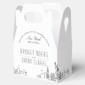 ニューヨークシティニューヨーク結婚式の引き出物ボックス フェイバーボックス (オープン)