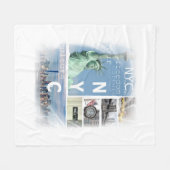 ニューヨークシティニューヨーク フリースブランケット (正面(横))