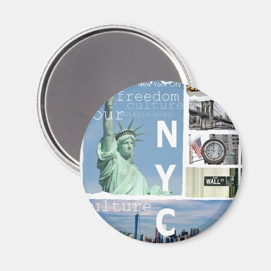 ニューヨークシティニューヨーク マグネット (正面/裏面)