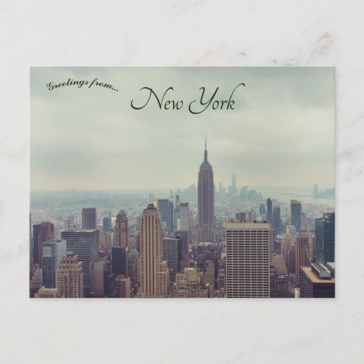 ニューヨークシティニューヨークUSA ポストカード (正面)
