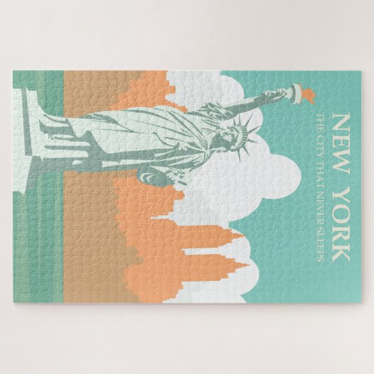 ニューヨークシティネバースリープズヴィンテージ ジグソーパズル (横)