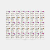 ニューヨークシティハッピーイースターパレードNYCランドマーク フリースブランケット (正面(横))