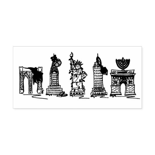 ニューヨークシティハヌカーハヌカー(ユダヤ教の祭り)NYCランドマークス ラバースタンプ (インプリント)