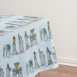 ニューヨークシティハヌカーNYCユダヤ人ホリデーハヌカー（ユダヤ教の祭り） テーブルクロス