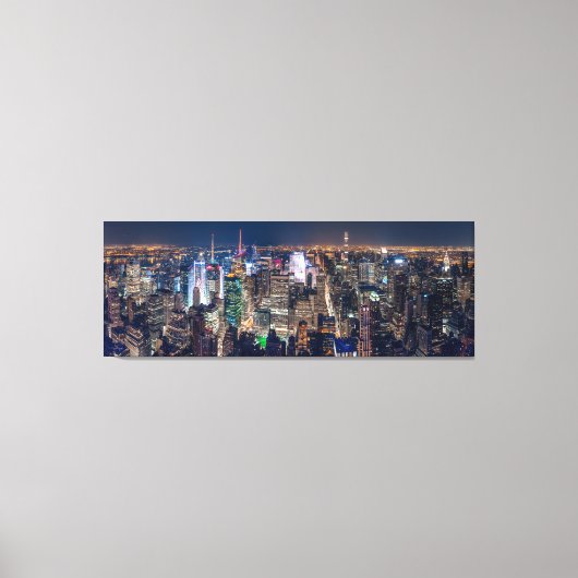 ニューヨークシティバイナイト キャンバスプリント (正面)