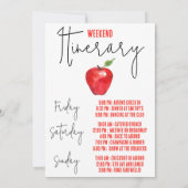 ニューヨークシティバチェロレッテウィークエンド日程 招待状 (裏面)