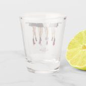 ニューヨークシティバチェロレッテファッションイラストレーション ショットグラス (裏面)
