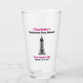 ニューヨークシティバチュラーパーティガールズトリップビールピント タンブラーグラス