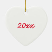 ニューヨークシティバレンタインデーNYCハートランドマーク セラミックオーナメント (裏面)