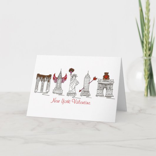 ニューヨークシティバレンタインラブNYCバレンタインデー シーズンカード (正面)