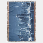 ニューヨークシティパノラマスカイライン スローブランケット (正面縦)