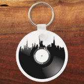 ニューヨークシティビニールレコード キーホルダー (正面)