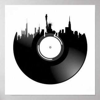 ニューヨークシティビニールレコード ポスター