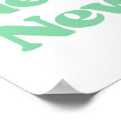 ニューヨークシティピンクグリーンNYC旅行 ポスター (角)