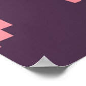 ニューヨークシティピンクヴィンテージトラベル ポスター (角)