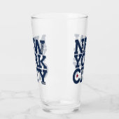 ニューヨークシティピントガラス タンブラーグラス (左)