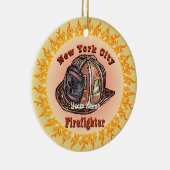 ニューヨークシティファイアファイターオーナメント セラミックオーナメント (右)