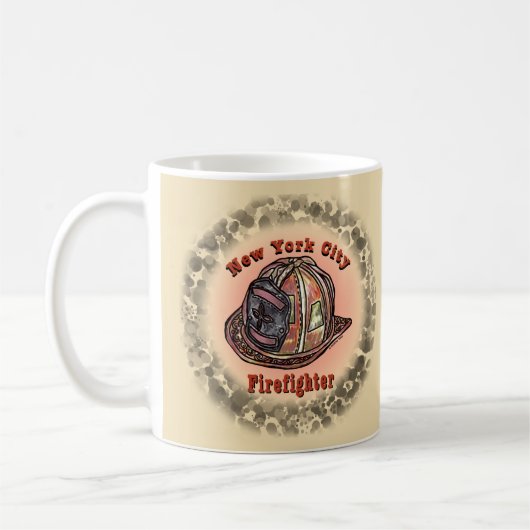 ニューヨークシティファイアーファイターマグ コーヒーマグカップ (左)