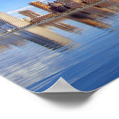 ニューヨークシティフリーダムタワースカイラインポストカード ポスター (角)