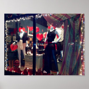 ニューヨークシティブティックウィンドウバレンタインデーNYC ポスター