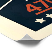 ニューヨークシティブルックリンブリッジヴィンテージクラシック車 ポスター (角)