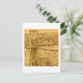 ニューヨークシティブルックリンブリッジ建築1870s ポストカード (スタンド正面)