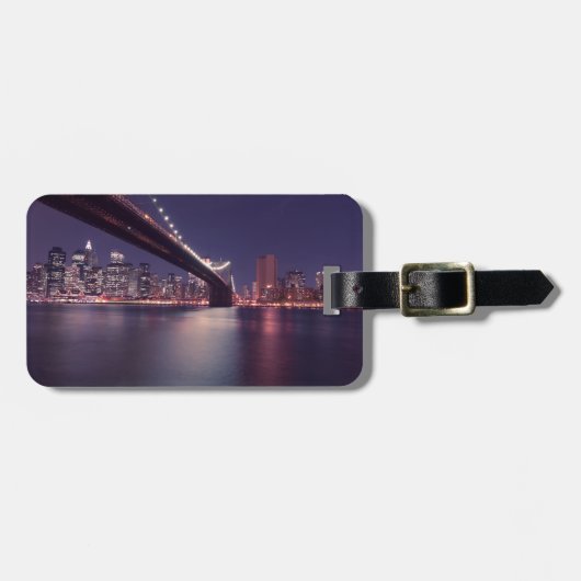ニューヨークシティブルックリンブリッジ ラゲッジタグ (正面横)