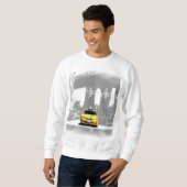 ニューヨークシティブルックリンブリッジNYCイエロータクシー スウェットシャツ (正面フル)