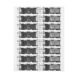 ニューヨークシティブルックリン結婚ブリッジ ラップアラウンドラベル