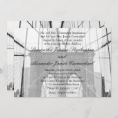 ニューヨークシティブルックリン結婚ブリッジ 招待状 (正面/裏面)