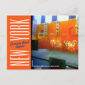 ニューヨークシティブルックリン通り ポストカード