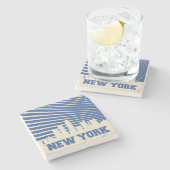 ニューヨークシティブルー ストーンコースター (横)