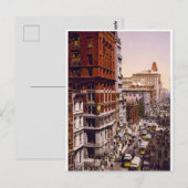 ニューヨークシティブロードウェイ1900 -ヴィンテージアメリカ ポストカード (正面/裏面)