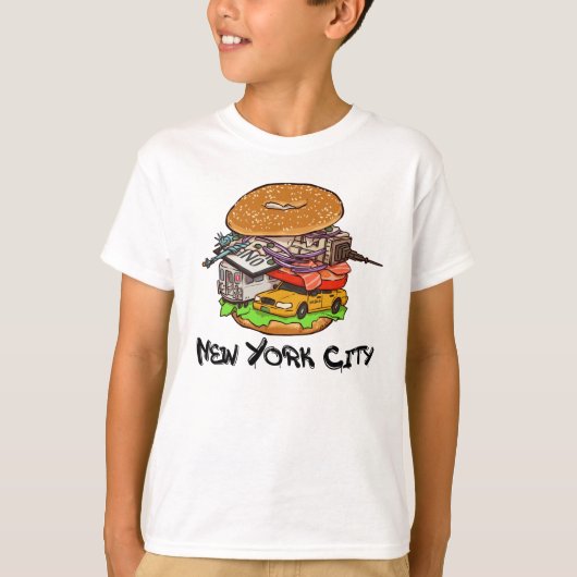 ニューヨークシティベーゲルウィズオールデイズNYC Tシャツ (正面)