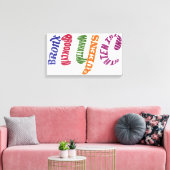 ニューヨークシティボロウズNYCワードアート キャンバスプリント (インサイチュ (リビング))