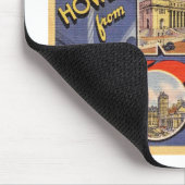 ニューヨークシティマップ座標ヴィンテージスタイル マウスパッド (コーナー)