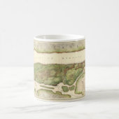 ニューヨークシティマップ革命地図1878 コーヒーマグカップ (中央)