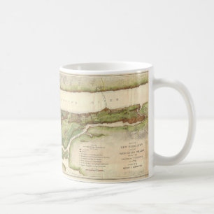 ニューヨークシティマップ革命地図1878 コーヒーマグカップ