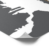 ニューヨークシティマラソンの地図 ポスター (角)